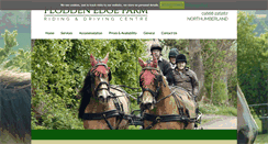 Desktop Screenshot of floddenedgefarmequestriancentre.com